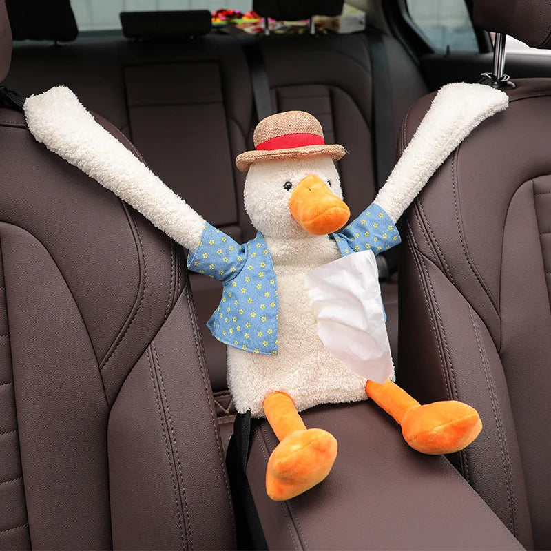 Cute Duck Butt Plush Car Tissue Holder