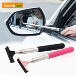 Car Rearview Mirror Wiper Cleaning Tool Auto Glass Mist Cleaner Scraper Car Accessories Handle Teles