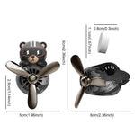 No Fragrance DIY Perfume Rotating Propeller Bear Car Air Freshener Ornament | Cool Ve lifestyle view