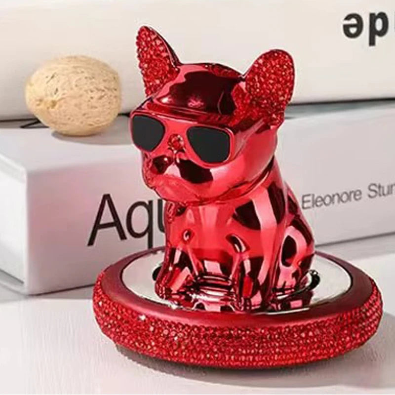 car fresheners vent metal french bulldog scent auto diffuser perfume ornaments car interior accessories solid perfume refill car