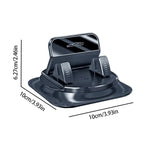Car Phone Mount Anti Slip Silicone Dashboard Phone Holder 360-Degree Free Rotation Un alternate view