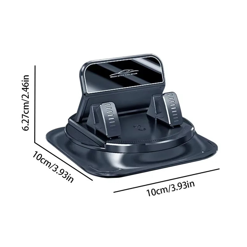 Car Phone Mount Anti Slip Silicone Dashboard Phone Holder 360-Degree Free Rotation Un alternate view