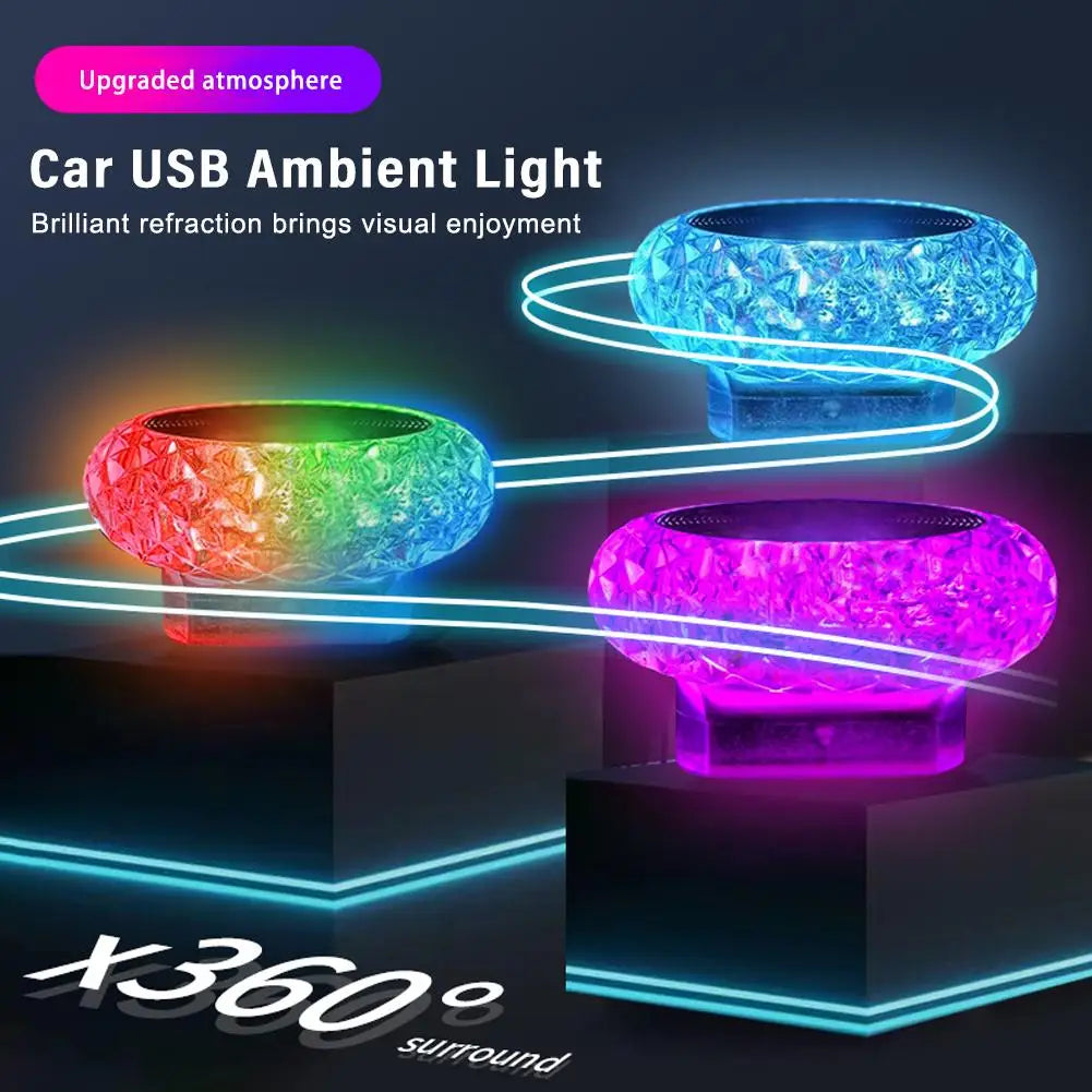 Car USB Ambient Lights Portable Mini LED Atmosphere Lamps Interior Decorative lights alternate view