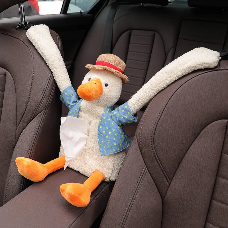 Cute Duck Butt Plush Car Tissue Holder