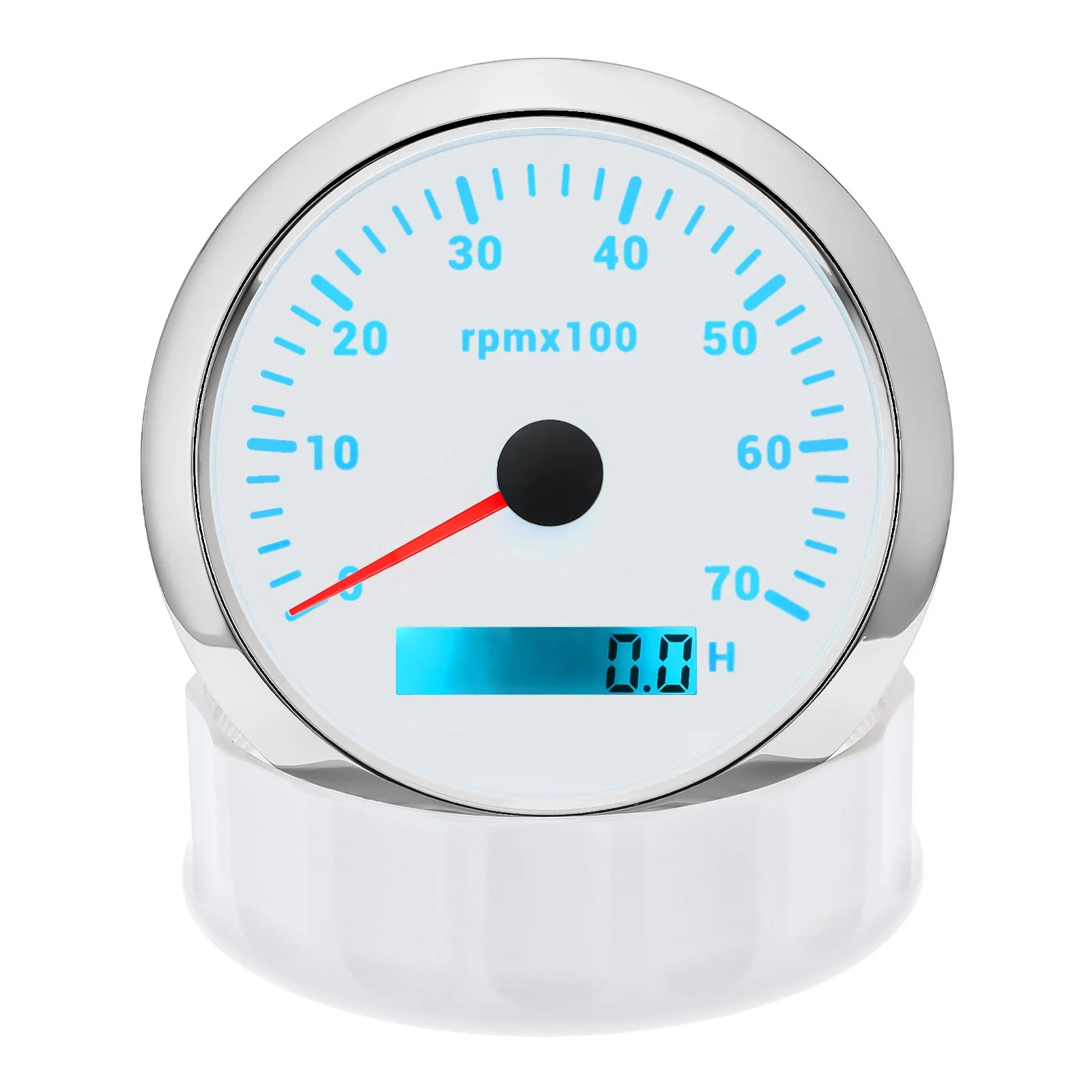 85mm Digital LED 7 Color Backlight 85mm Tachometer 3000/4000/6000/7000/8000 RPM Optional Gauge For Marine Boat Motorcycle Car