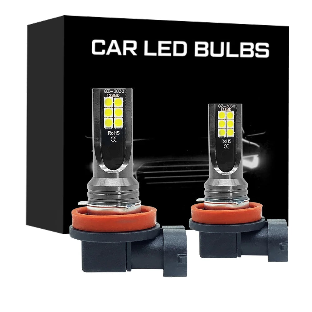 2Pcs H8 H11 LED Bulb H16 JP 9005 HB3 9006 HB4 Led Lamp Super Bright Car Fog Lights additional angle