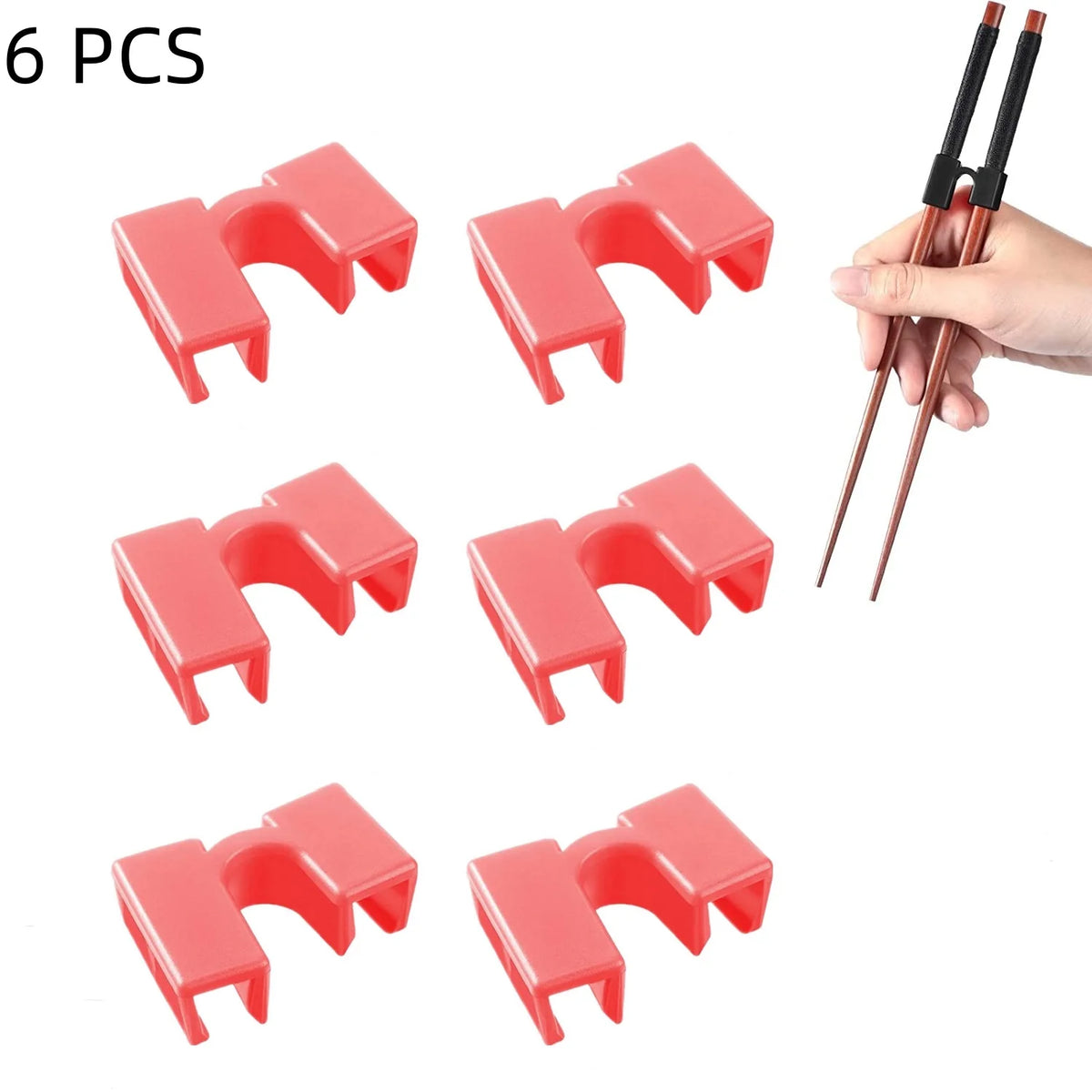 6PCS Reusable Training Chopsticks Helpers Right Left Handed Non-Slip Reusable and Replac detail view