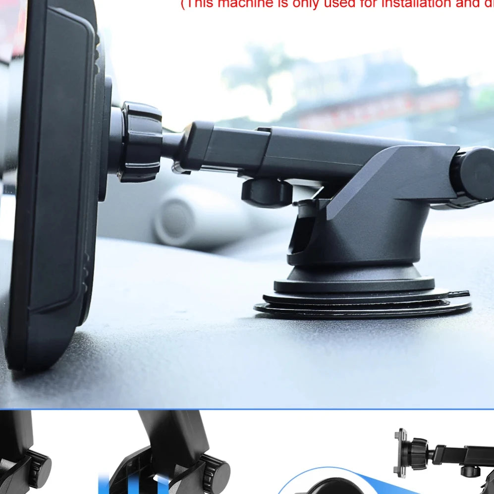 Expansion Bracket Holder | Suction Cup Mount for MP5 Car Radio lifestyle view