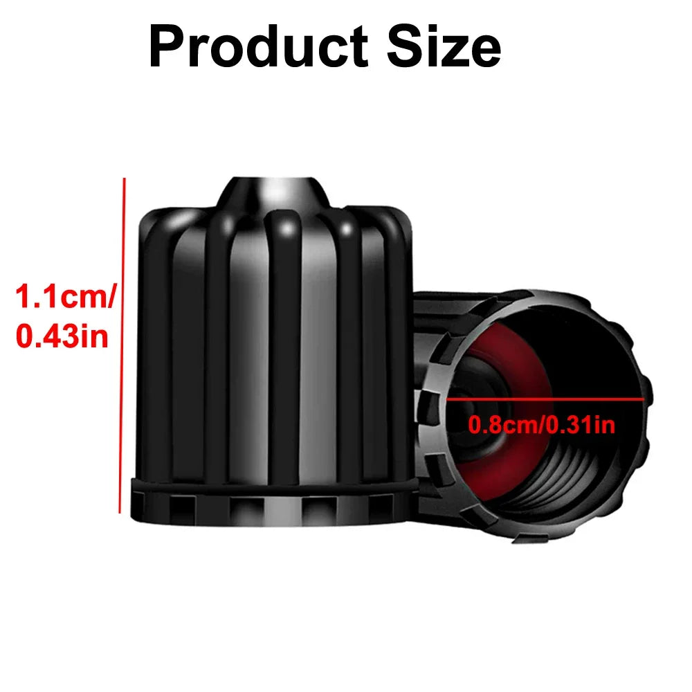 Tire Valve Stem Caps with O Rubber Ring | Universal Tyre Stem Covers for Cars SUVs Bi lifestyle view