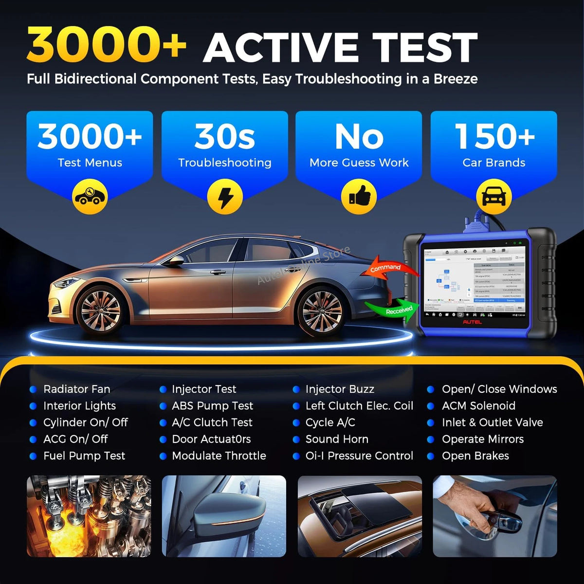 Autel MaxiIM IM508S IMMO Programming Diagnostic Tool OBD2 Auto Automotive Scanner All-in-One Key Programmer, Up Of IM508 KM100