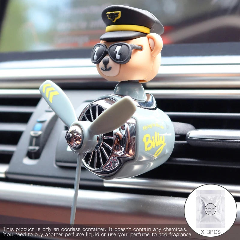 Odorless DIY Air Freshener Vent Clip | Decorative Car Fragrance Diffuser close-up view