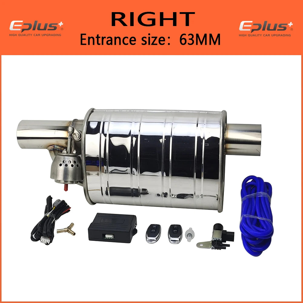 EPLUS Stainless Steel Remote Control Exhaust Vacuum Valve | Variable Silencer for Univer detail view