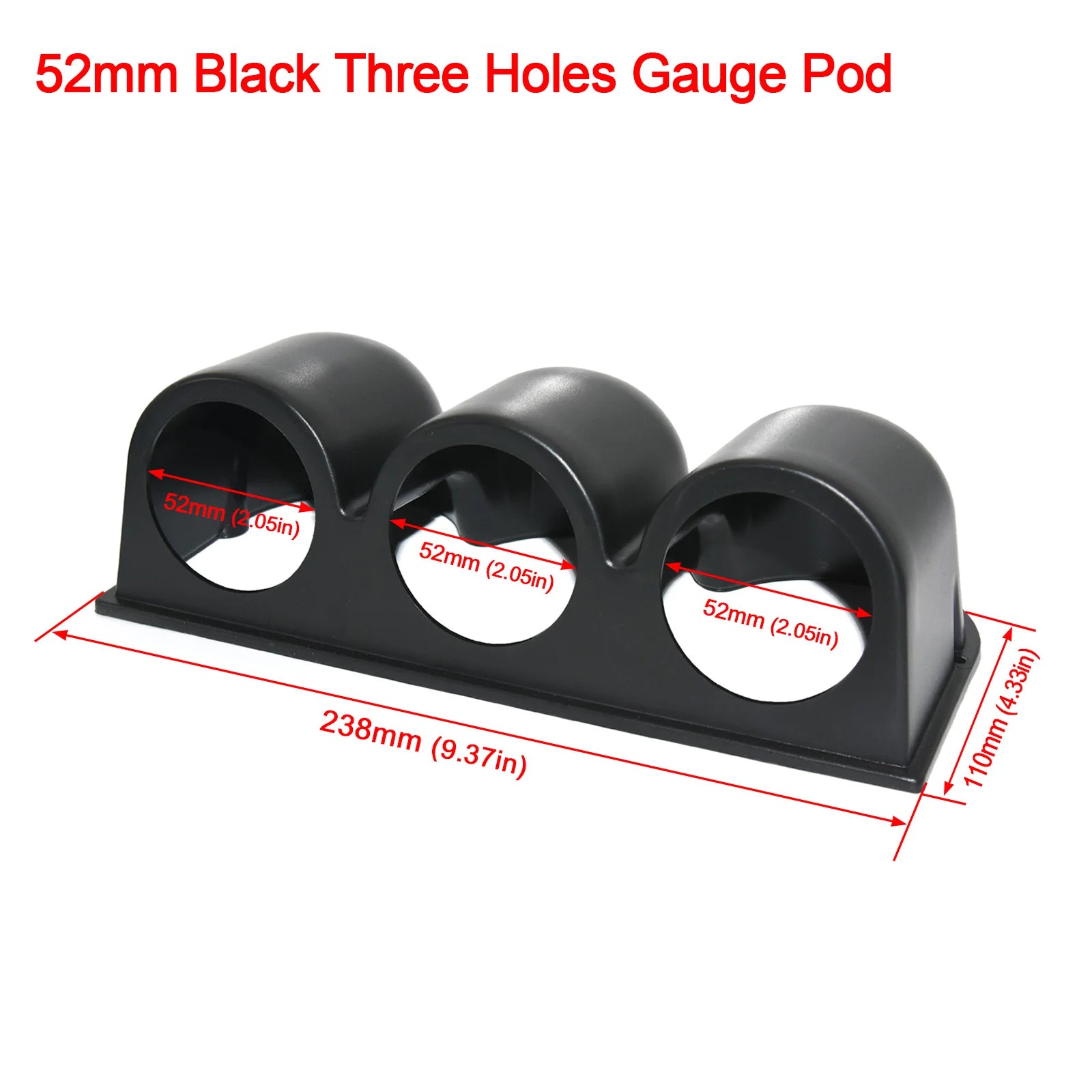 52mm 8-in-1 Car Gauge Set | Water Temp Oil Temp Oil Pressure Voltmeter Vacuum Tachometer detail view