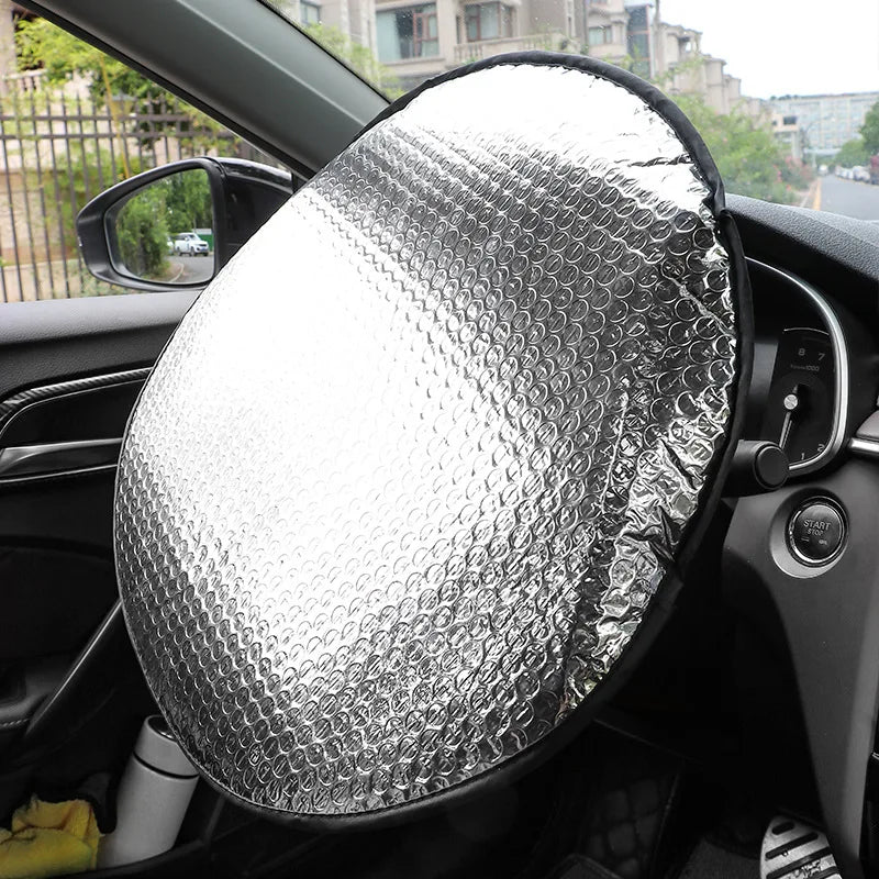 Foldable Silver Aluminum Foil Car Windshield Sunshade Anti-UV