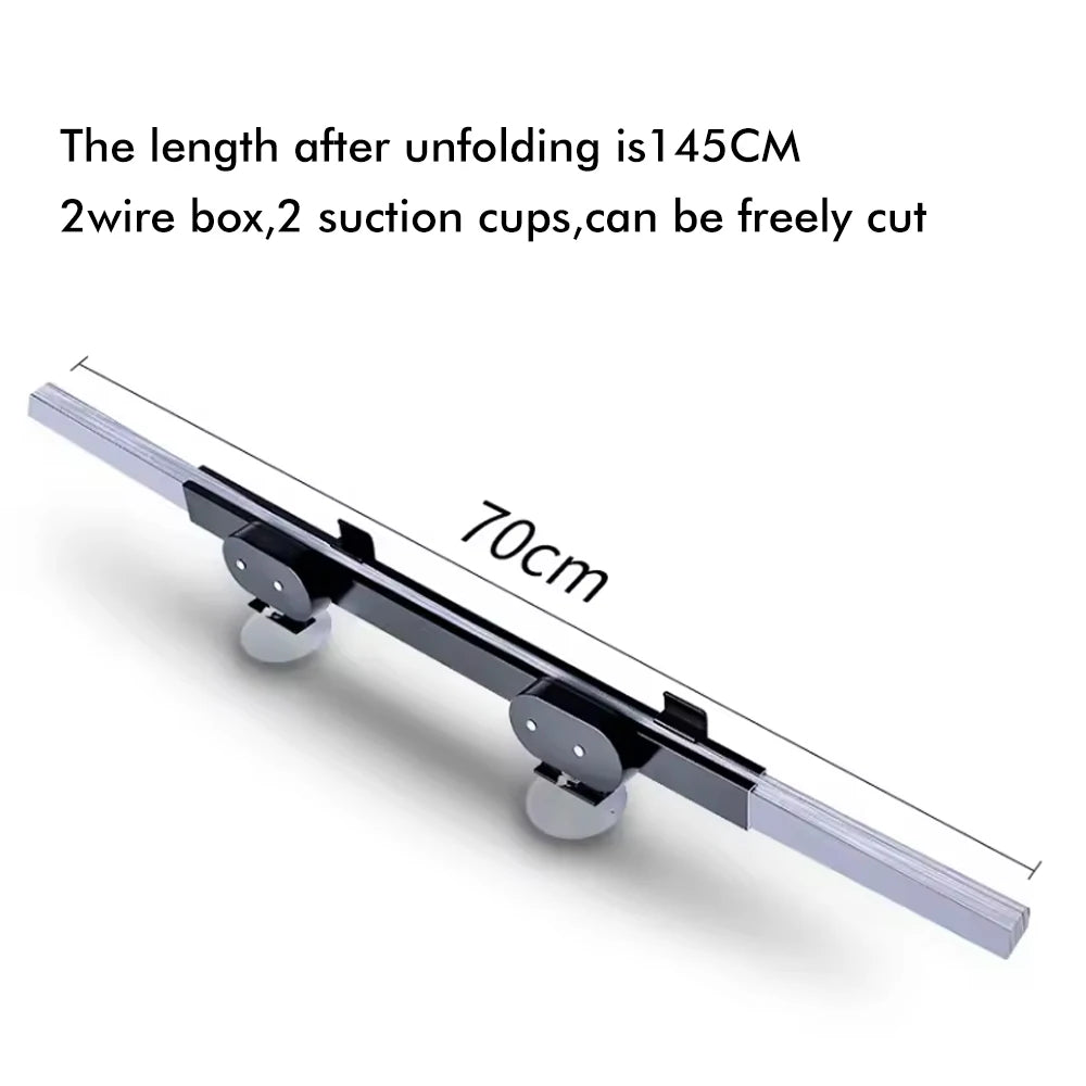Retractable Car Sunshade | UV Reflective Auto Visor for Front and Rear Windows detail view