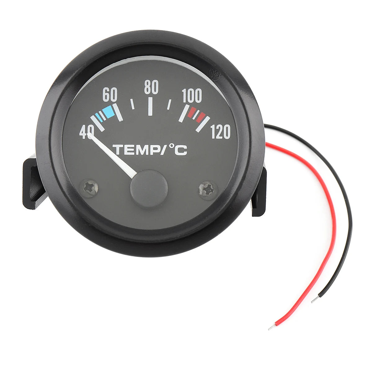 Car Ammeter Voltmeter 12V 60-0-60 AMP Gauge 2" 52MM | Universal Volt Meter for Cars Bo close-up view