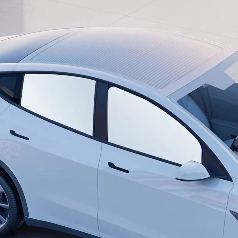 Car Side Window Sun Shade | Magnetic UV Protection Curtains for Privacy and Heat Re additional angle