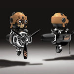 Shaking Head Air Freshener Helicopter Car Air Vent Fragrance Skull Doll Skeleton Car D close-up view