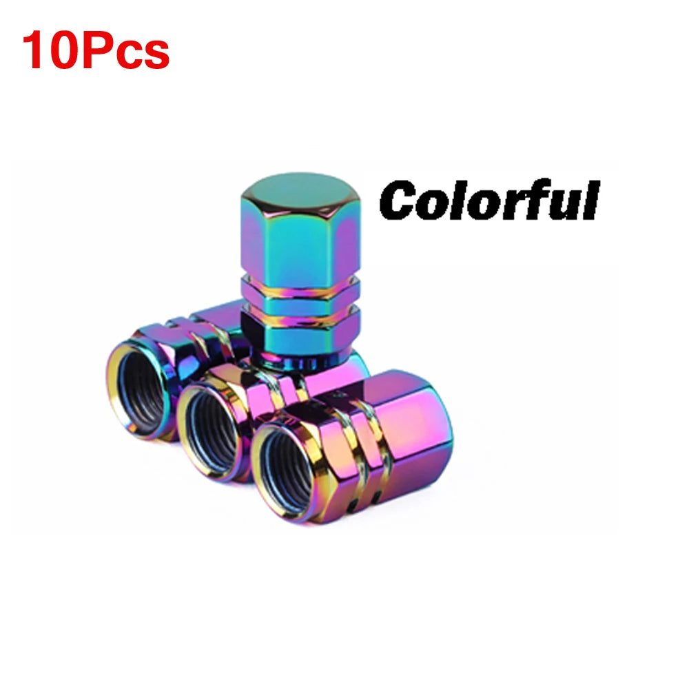 Aluminum Alloy Tire Valve Caps | 5 or 10 Pack Waterproof Dustproof Stem Covers alternate view