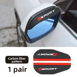 2pcs Car Rearview Mirror Rain Eyebrow Kit,Universal Rear View Side Mirror Rain Eyebrow Trim Shield Rainproof,For Most Car Models