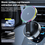 Car Wireless Charger Phone Holder Mount with 360 Degree Rotation close-up view