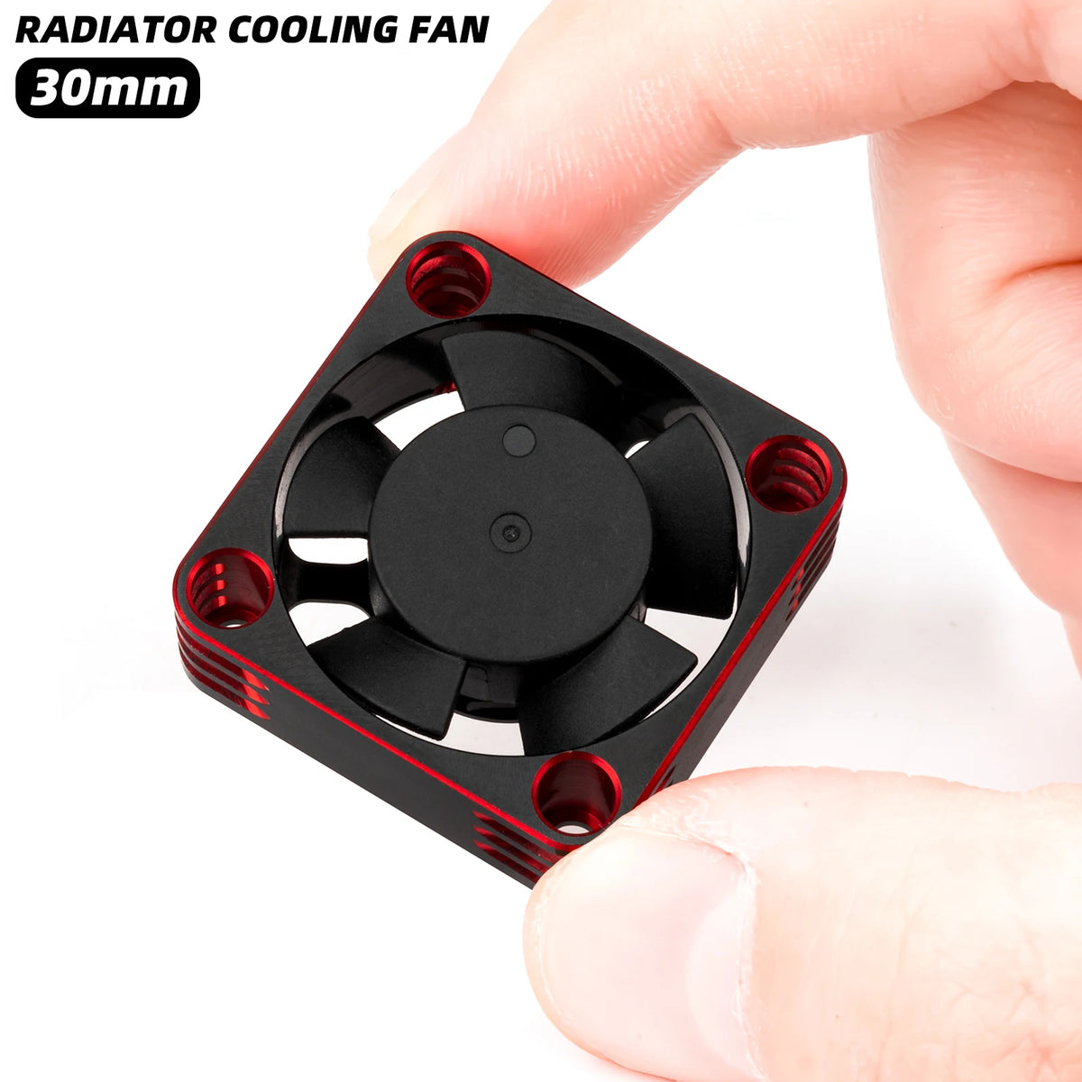 RC Cooling Fan 25mm-50mm 28000 RPM for RC Crawler Motor close-up view