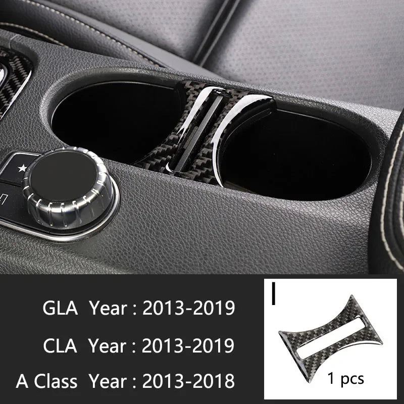 Car Styling Carbon fiber interior button panel Decoration Cover Trim Sticker frame For M detail view