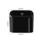 Portable Mini Car Trash Can With Lid Folding Garbage Storage Box additional angle