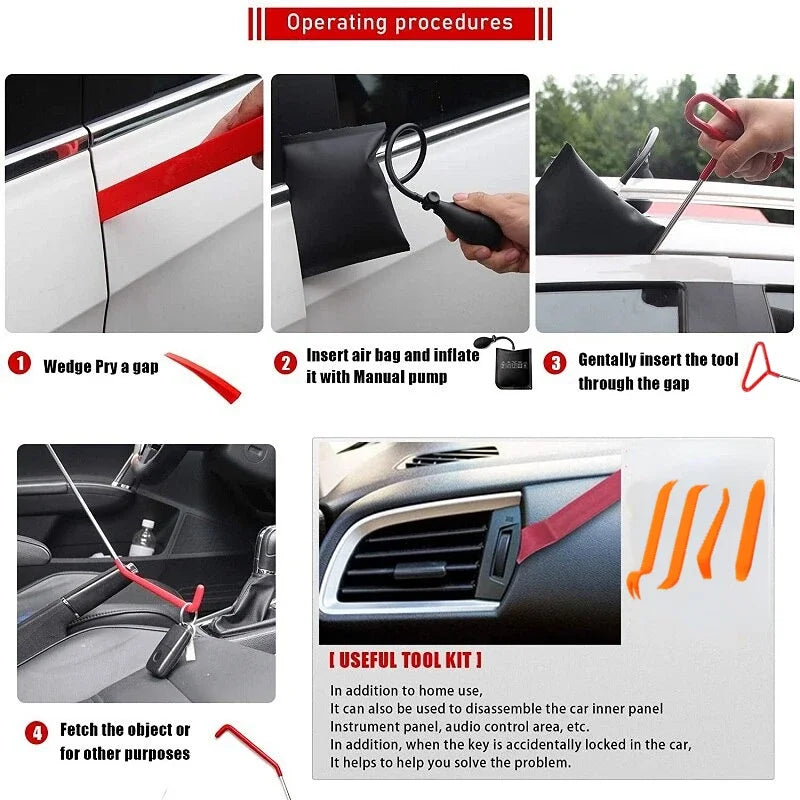 New Car Wedge Pump Locksmith Thickened Door Repair Air Cushion Emergency Open Unloc additional angle