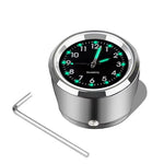 Motorcycle Handlebar Clock | Aluminum Refit Night Vision Waterproof Quartz Watch detail view