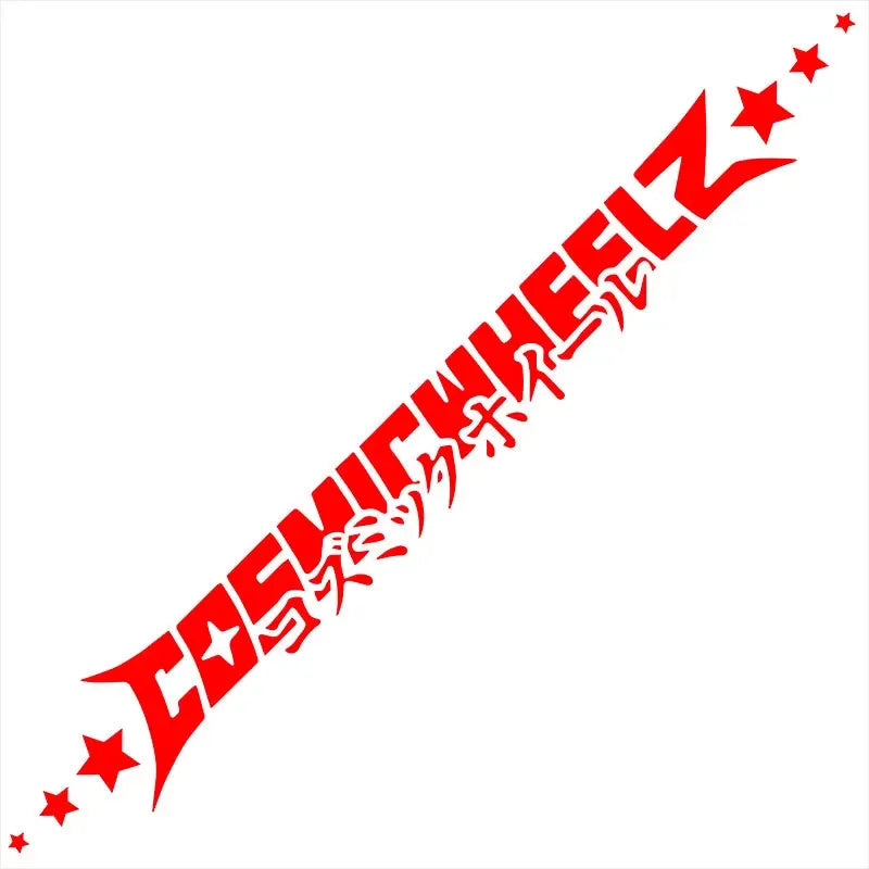 Cosmicwheelz Letter JDM Car Stickers for Automobile Front Windshield and Rear Windscr lifestyle view
