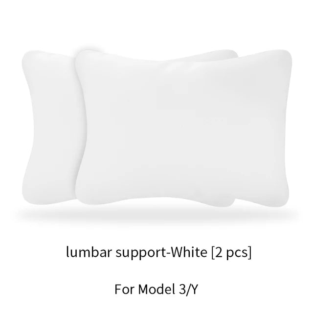 OULEX Tesla Model 3 & Model Y Nappa Leather Car Seat Neck Pillow – Ergonomic Memory F lifestyle view