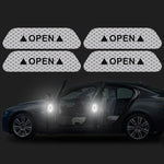 4PCS Reflective Car Door Sticker Safety Opening Warning Reflector Tape Decal Car Exterio detail view