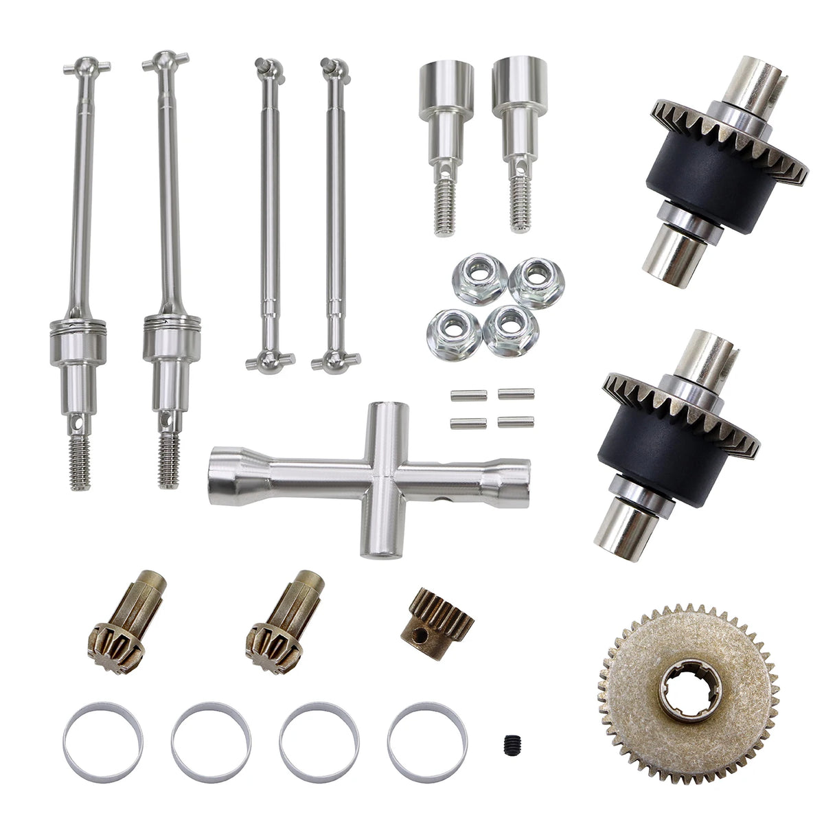 Metal Differential and Gear Set for SCY 16101 16102 16103 16201 Pro RC Car