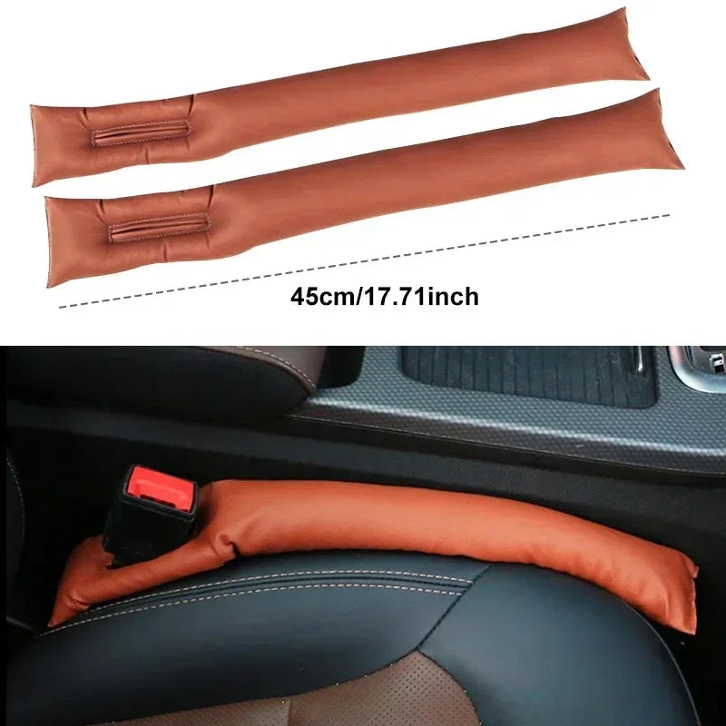 Leather Car Seat Gap Filler Organizer 4PCS