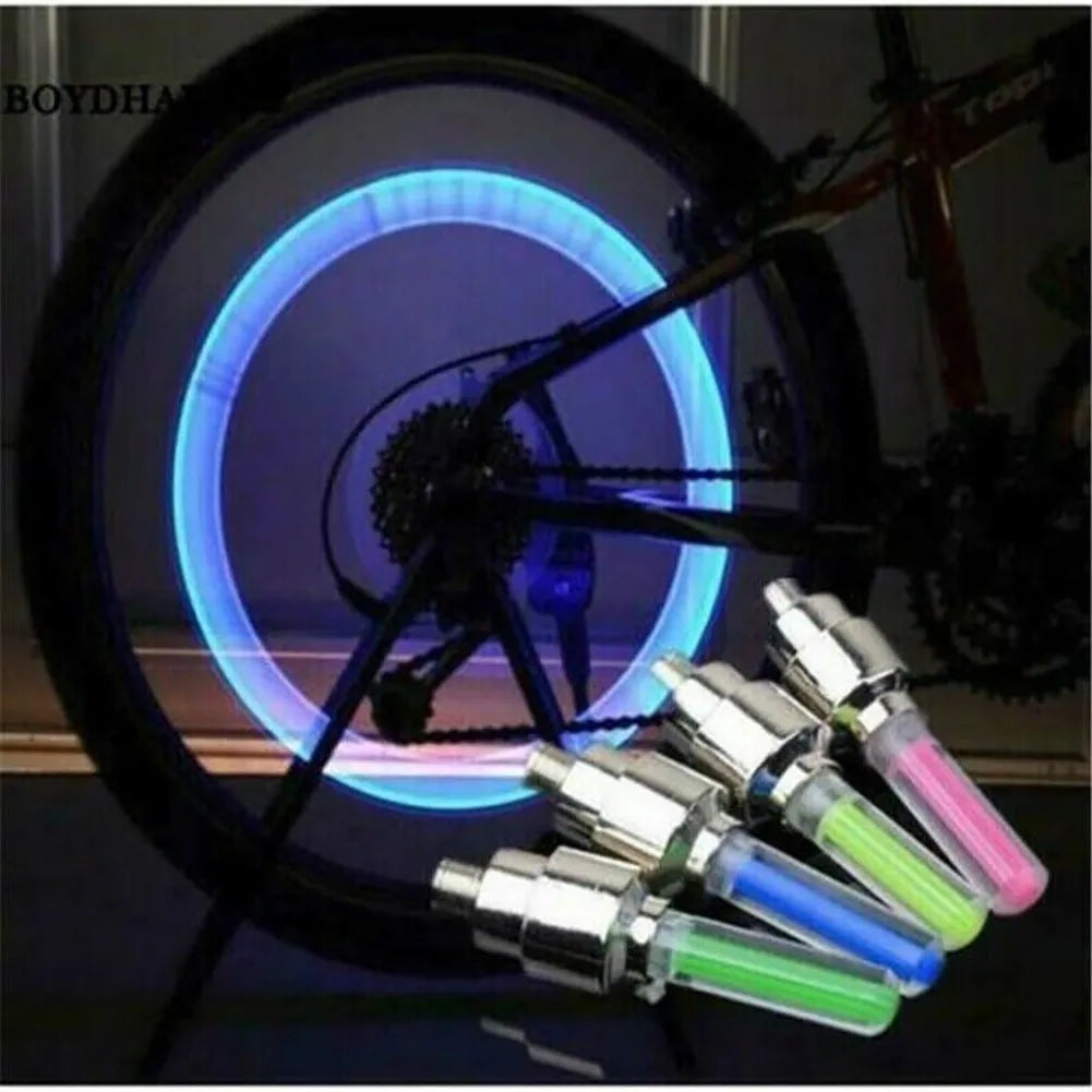 LED Valve Stem Cap Light | Motion-Activated Wheel Tire Light for Bike Car Motorcycle