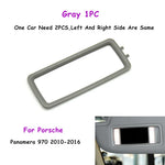 970 2010-2016 Car Front Sunshade Bezel Sun Visor Cover Frame Makeup Vanity Mirror Holder Outer Panel For Porsche Panamera