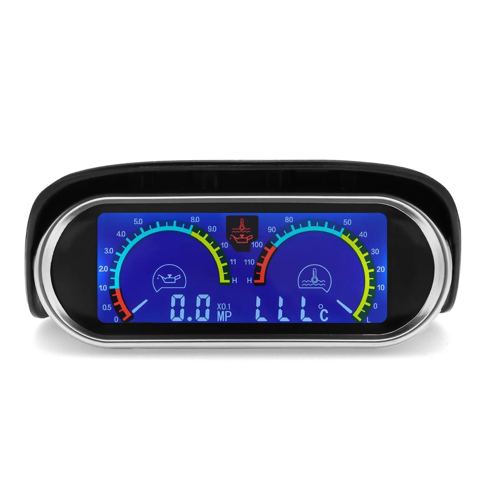 2 in 1 Car LCD Gauge Digital Water Temperature Meter and Oil Pressure | 1/8 NPT Sensor f detail view