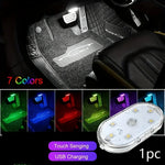 Wireless USB Rechargeable LED Lights for Car Interior additional angle