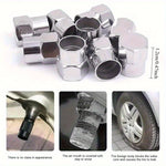 40 Pcs Tire Valve Caps with O-Ring | Chrome Dust Proof Covers for Cars, Bicycles, Tru alternate view