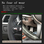 Customize Microfiber Leather DIY Car Steering Wheel Cover For Mercedes Benz W203 C-Class detail view
