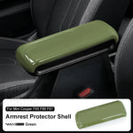 Car Center Console Stowing Tidying Armrest Box Panel Trim Cover For MINI COOPER S F66 close-up view