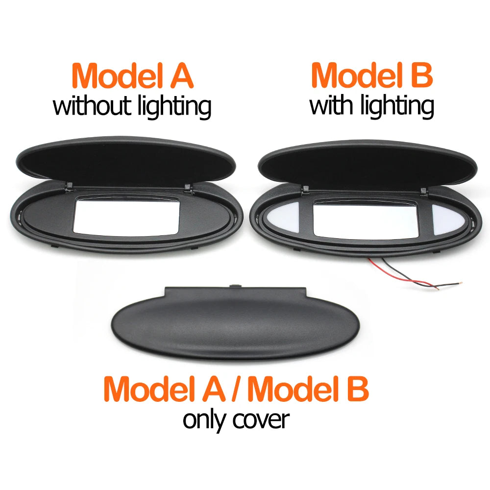 Car Left Right Sun Visor Vanity Mirror Cover Assmebly Replacement For Porsche 996 997 911 Carrera 986 Boxster 987 Cayman TARGA
