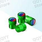 4pcs Metal Alloy Car Wheel Tire Valve Caps | Waterproof Dustproof Tire Stem Covers additional angle