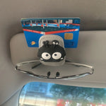 1pcs Car Glasses Clip Coal Ball Car Sunshade Storage Rack Multi functional Creative Ma close-up view