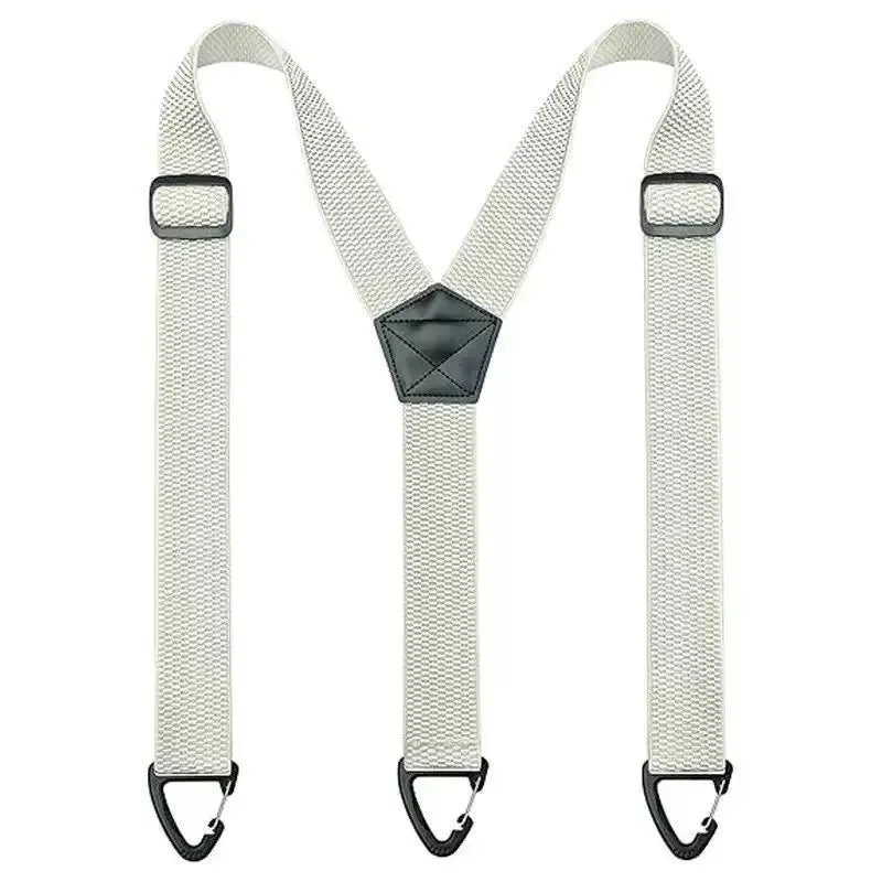 New Corn Grain Texture Suspenders Elastic Outdoor Suspenders with Buckle for Men Hiki lifestyle view