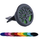 Refillable Car Air Freshener | Vent Clip Diffuser with 10 Gaskets close-up view