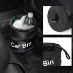 New Arrival Collapsible Car Trash Can Pack Leak Proof Waste Bin with Garbage Bag Littl close-up view