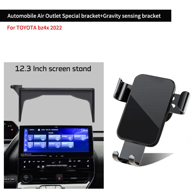 Car Screen Mounted Phone Holder For Car Cell Stand in Toyota bz4x Mobile Phone Navigation Bracket Auto Interior Accessories