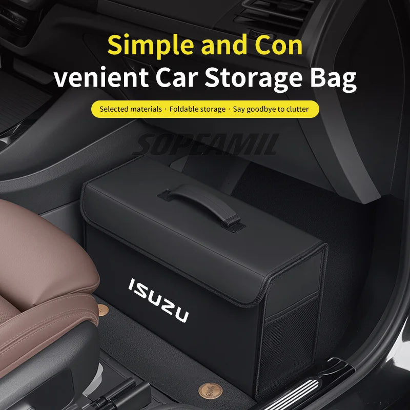 Car Trunk Organizing And Storage Box For Isuzu D-MAX D MAX Dmax I II WFR VAN NFR ATV T close-up view